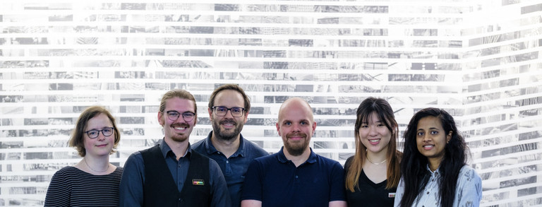 Team photograph with Astrid Slojewski, Kirill Kronhardt, Max Pascher, Valerie Tan and Dhruvi Koshiya