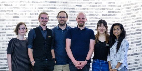 Team photograph with Astrid Slojewski, Kirill Kronhardt, Max Pascher, Valerie Tan and Dhruvi Koshiya