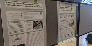Image showing two of our posters at the HRI