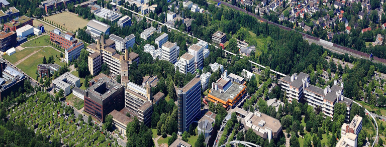 Aerial view of the campus Aerial view of the North Campus